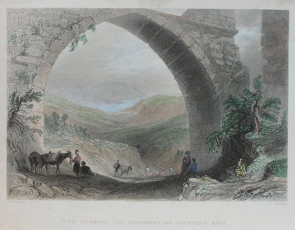 Print - View through the Aqueduct of Baghtche Keui - Redaway